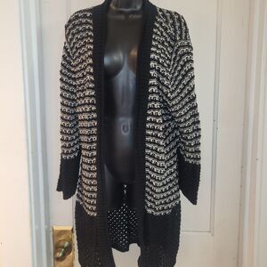 Black and white knit sweater 3x Soft Surroundings